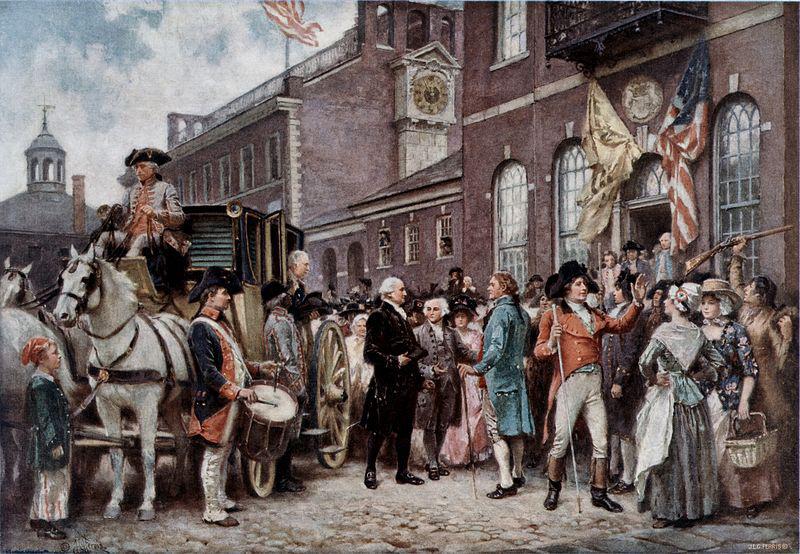 Jean Leon Gerome Ferris Washington's Inaugration at Philadelphia